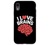 I Love Brains Divertente Neuroscienze Umorismo Custodia per iPhone XR