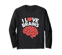 I Love Brains Divertente Neuroscienze Umorismo Maglia a Manica