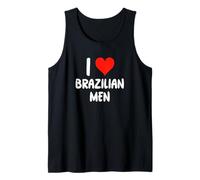 I Love Brazilian Men - Cuore - Brasile Canotta