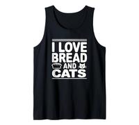 I Love Bread And Cats - Divertente Proprietario di Gatti Canotta