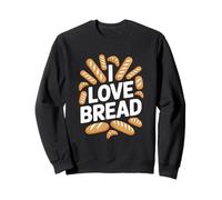 I Love Bread Appassionato Umorismo Divertimento Felpa