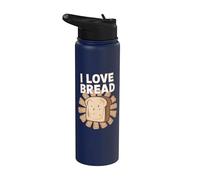 I Love Bread - Cibo al glutine di grano Stainless Steel Insulated Water Bottle