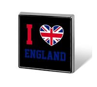 I Love Britain Regno Unito Inghilterra spilla personalizzata spilla cravatta abito accessori matrimonio compleanno per uomini donne