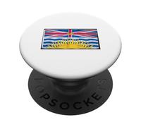 I Love British Columbia Bandiera Canada PopSockets PopGrip Adesivo