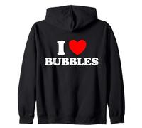 I Love Bubbles Divertente Bolla Che Soffia Sapone Magico Pop Gum Bagno Felpa con Cappuccio