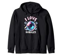 I Love Bubbles I Sapone Bambini Ragazze Felpa con Cappuccio