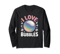 I Love Bubbles I Sapone Bambini Ragazze Maglia a Manica