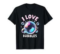 I Love Bubbles I Sapone Bambini Ragazze Maglietta