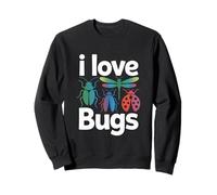 I Love Bugs - Disegno colorato con Insetti Felpa
