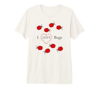I Love Bugs for Kids Coccinelle e Cuore Maglietta Premium