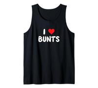 I Love Bunts - Cuore - Bunt Bunting Baseball Player Coach Canotta