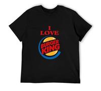 I Love Burger King T Shirt Funny Gift Adults Kids