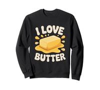 I Love Butter Delightful Vibes Divertimento Felpa