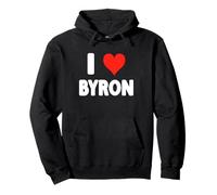 I Love Byron - Cuore Felpa con Cappuccio