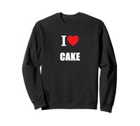 I Love Cake Baking Baker Cioccolato Carota Crema Spugna Frutta Felpa