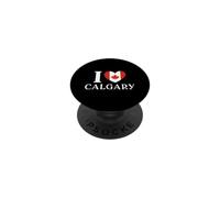 I Love Calgary, bandiera del Canada a forma di cuore PopSockets PopGrip Adesivo