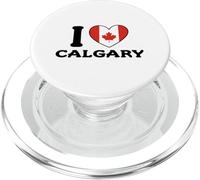 I Love Calgary, bandiera del Canada a forma di cuore PopSockets PopGrip per MagSafe