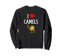 I Love Camels I Heart Camels Desert Animal Amante dei cammelli Felpa
