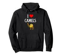 I Love Camels I Heart Camels Desert Animal Amante dei cammelli Felpa con Cappuccio