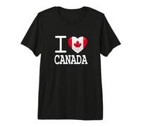 I Love Canada Cuore Maglietta Premium