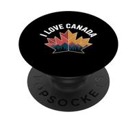 I Love Canada Maple Leaf Paesaggio PopSockets PopGrip Adesivo