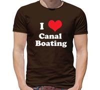 I Love Canal Boating - T-Shirt - Narrowboat Stretto Barca Hobby
