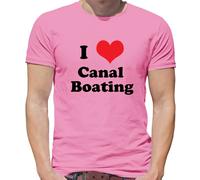 I Love Canal Boating - T-Shirt - Narrowboat Stretto Barca Hobby