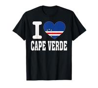 I Love Cape Verde Cuore Souvenir Lovers Pride Travel Maglietta