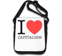 I Love Capitalism Borsa A Tracolla Bianco