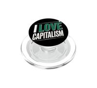 I Love Capitalism Capitalismo Imprenditore Borsa Azionista PopSockets PopGrip per MagSafe