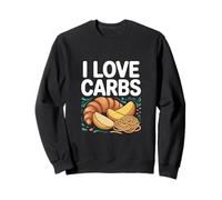 I Love Carbs Pane Pasta Eccentrico Divertimento Felpa