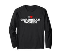 I Love Caribbean Women Maglia a Manica
