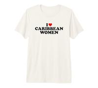 I Love Caribbean Women Maglietta Premium