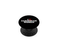 I Love Caribbean Women PopSockets PopGrip Adesivo