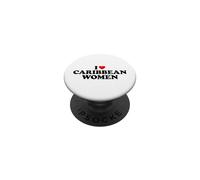 I Love Caribbean Women PopSockets PopGrip Adesivo