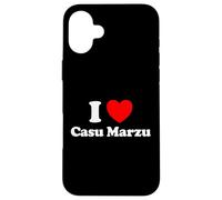 I Love Casu Marzu Funny Italy Larva Maggot Mosche Cibo Formaggio Custodia per iPhone 16 Plus