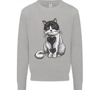 I Love Cats Carino Gattino Uomo Felpa Maglione