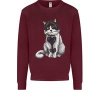 I Love Cats Carino Gattino Uomo Felpa Maglione