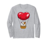 I Love Cats I Heart Cats Amante dei gatti Grande gatto Felino Pet Maglia a Manica