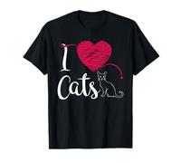 I Love Cats & Kittens - Regalo per amanti dei gatti Maglietta