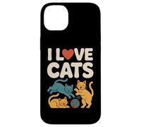 I Love Cats Playful Kittens Gomitolo di filato Custodia per iPhone 14 Plus