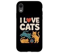 I Love Cats Playful Kittens Gomitolo di filato Custodia per iPhone XR