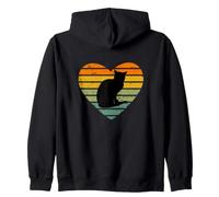 I Love Cats - Supporto per Gatti Felpa con Cappuccio