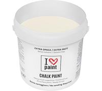 I LOVE CHALK PAINT Colore Avorio 4 Litri - Senza Carteggiare Colora Mobili, Pareti e Oggetti - Senza solventi e formaldeide - Inodore a base di acqua