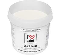 I LOVE CHALK PAINT Colore Bianco Antico 4 Litri - Senza Carteggiare Colora Mobili, Pareti e Oggetti - Senza solventi e formaldeide - Inodore a base di acqua