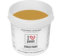 I LOVE CHALK PAINT Colore Giallo Ossido 4 Litri - Senza Carteggiare Colora Mobili, Pareti e Oggetti - Senza solventi e formaldeide - Inodore a base di acqua