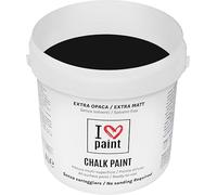 I LOVE CHALK PAINT Colore Nero 4 Litri - Senza Carteggiare Colora Mobili, Pareti e Oggetti - Senza solventi e formaldeide - Inodore a base di acqua