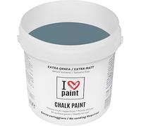 I LOVE CHALK PAINT Colore Oceano 4 Litri - Senza Carteggiare Colora Mobili, Pareti e Oggetti - Senza solventi e formaldeide - Inodore a base di acqua