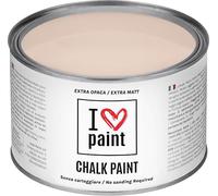 I LOVE CHALK PAINT Colore Rosa Antico 375 ml - Senza Carteggiare Colora Mobili, Pareti e Oggetti - Senza solventi e formaldeide - Inodore a base di acqua