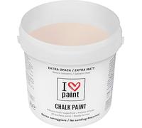 I LOVE CHALK PAINT Colore Rosa Antico 4 Litri - Senza Carteggiare Colora Mobili, Pareti e Oggetti - Senza solventi e formaldeide - Inodore a base di acqua